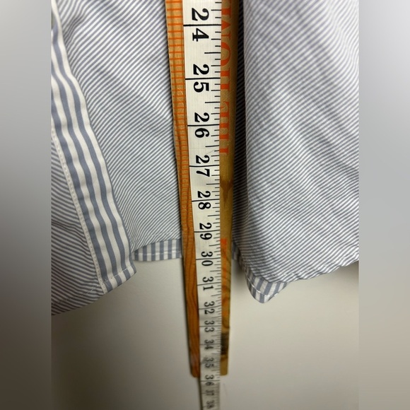 J.Jill Blouse Top Women L Button Down Striped Casual Office Career Old Money - Picture 13 of 14